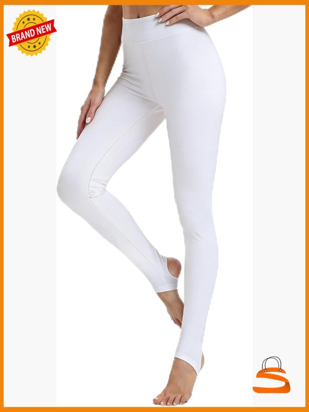 Cooling UPF50+ Stirrup Tights for Dresses, Silky High Stretch Leggings